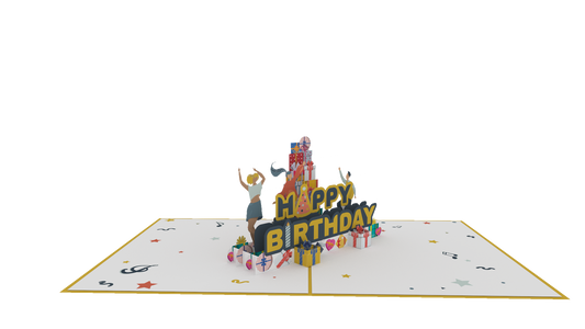 Birthday Celebration Pop-Up Card