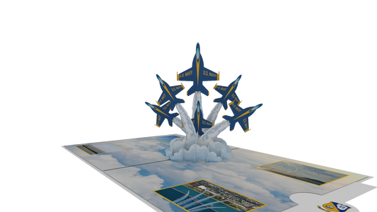 Blue Angels Delta Breakout Pop-Up Card