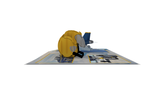 Blue Angels Helmet & Plane Pop-Up Card