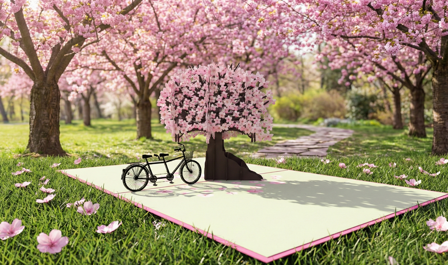 Cherry Blossom Pop-Up Card