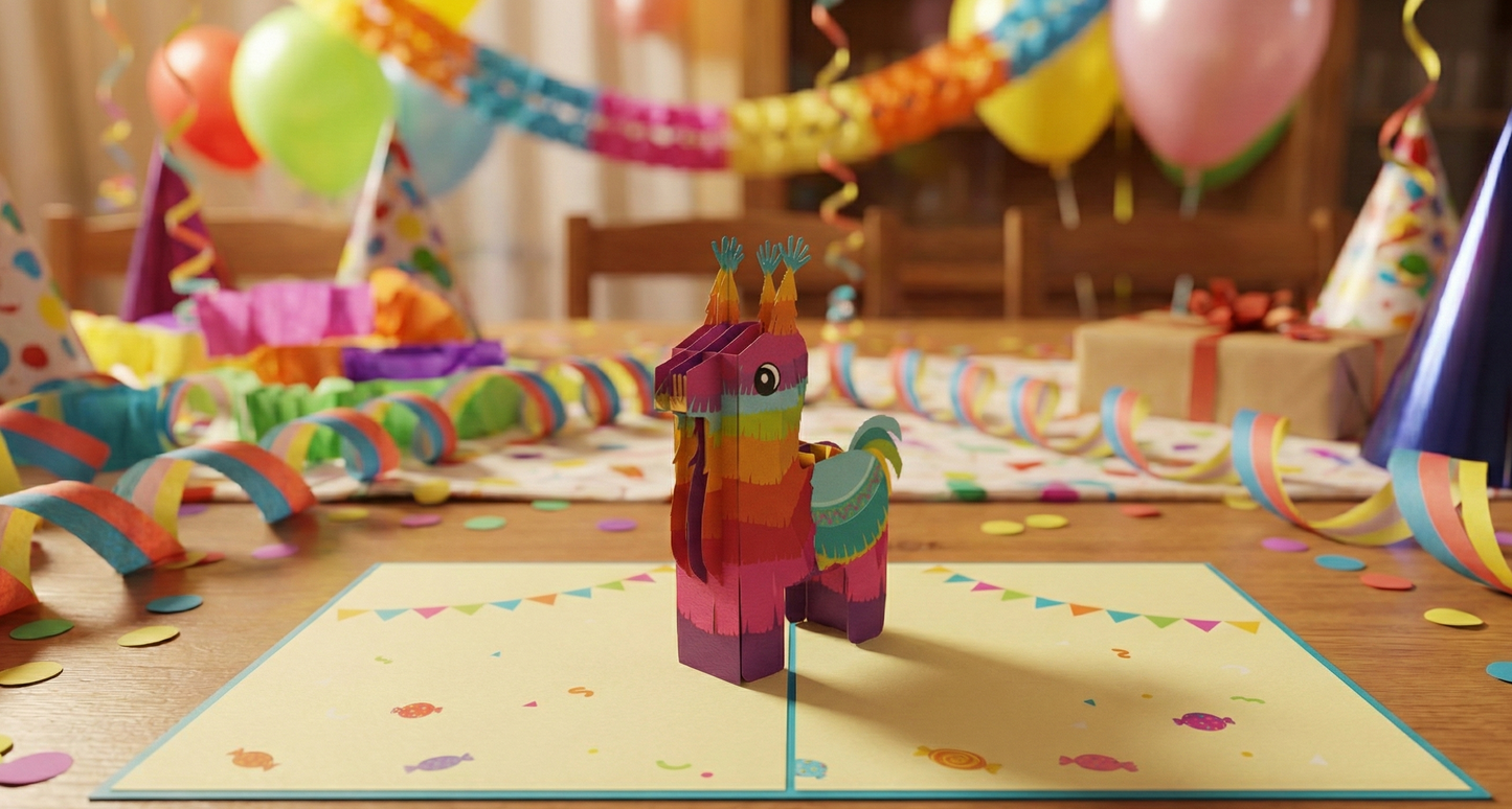 Birthday Pinata Pop-Up Card
