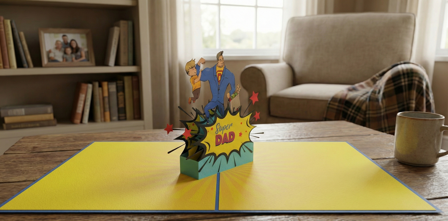 Super Dad Pop-Up Card