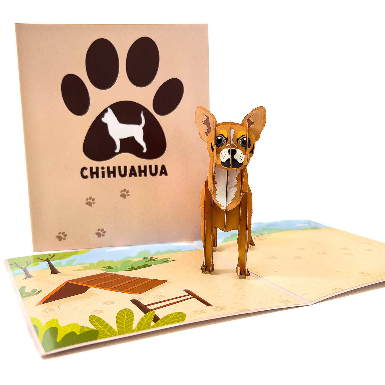 Chihuahua Pop-Up Card – Chao Cards