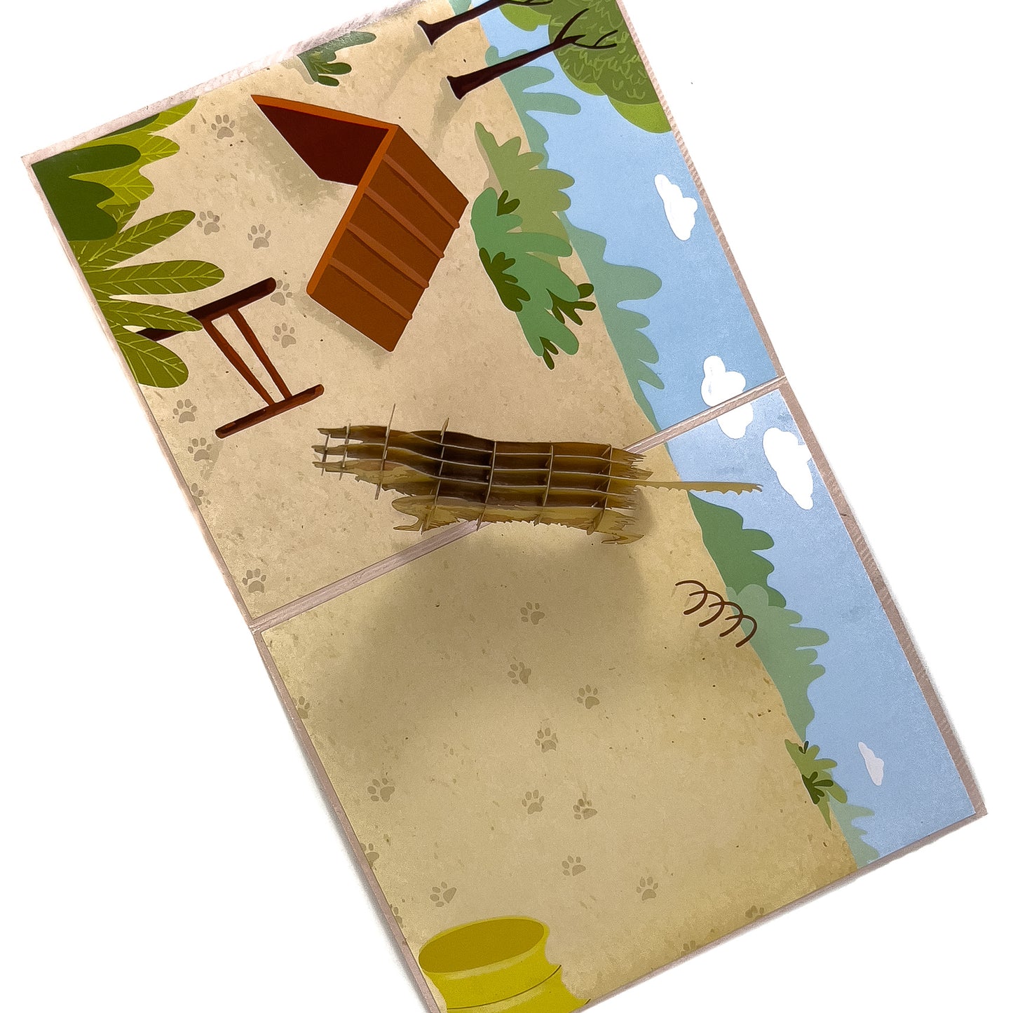 Golden Retriever Pop-up Card