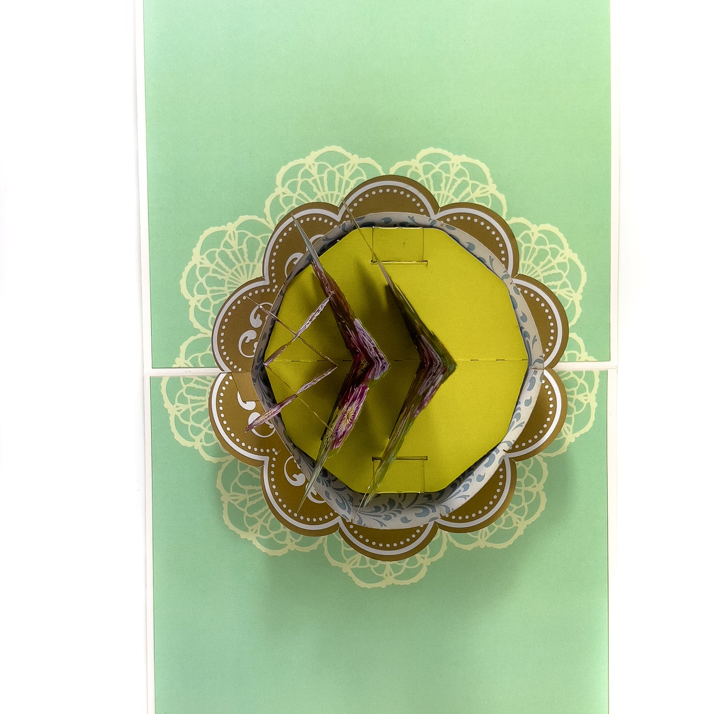 Peonies Bouquet Pop-Up Card