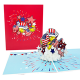 Happy Independence Day  Pop-Up Card Smiley x Chao