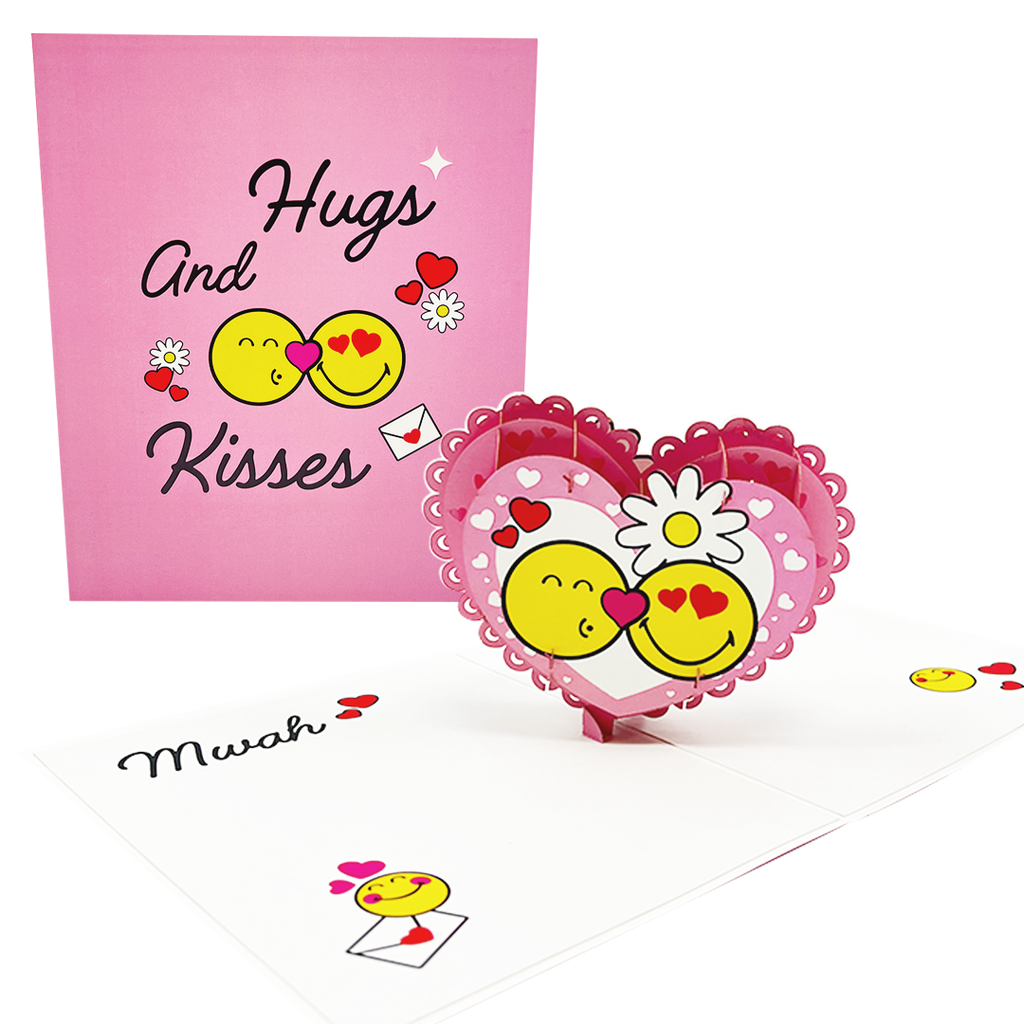 Hugs and Kisses  Pop-Up Card Smiley x Chao