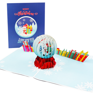 Snowman Snow Globe Pop-Up Card