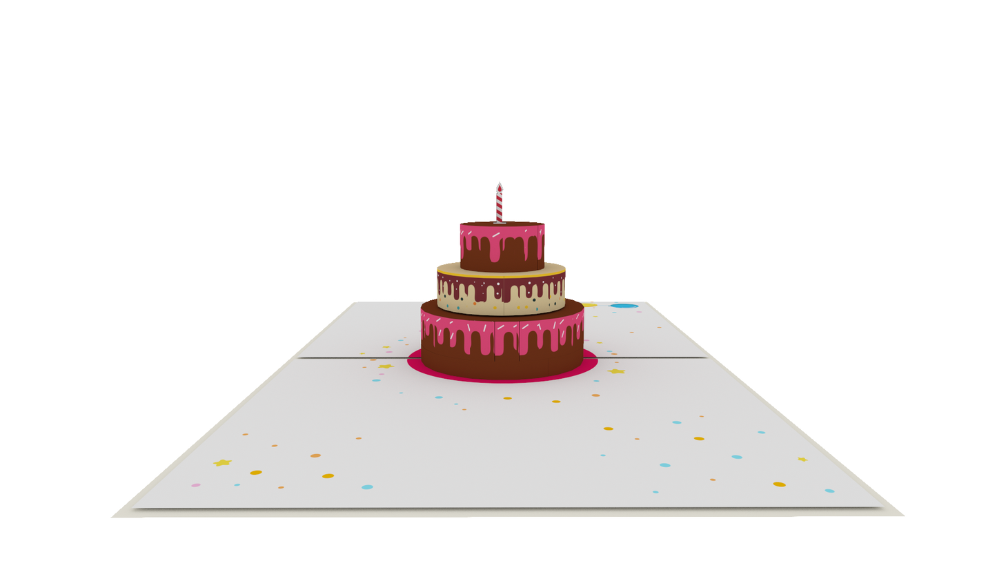 Birthday Cake Pop-Up Card