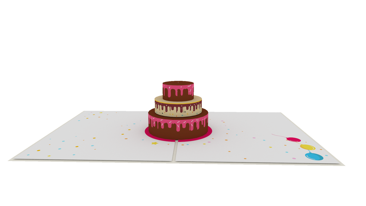 Birthday Cake Pop-Up Card