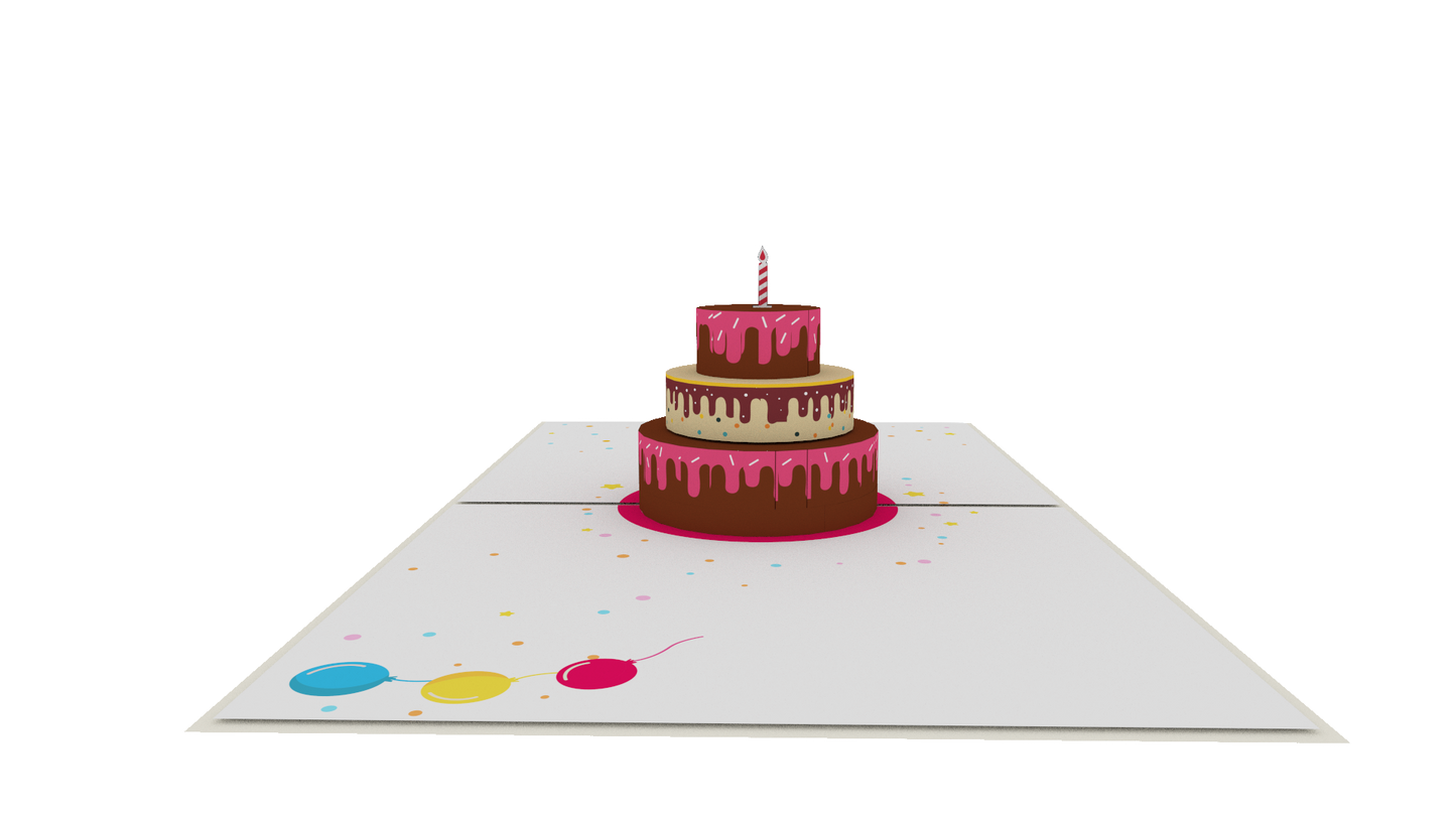 Birthday Cake Pop-Up Card