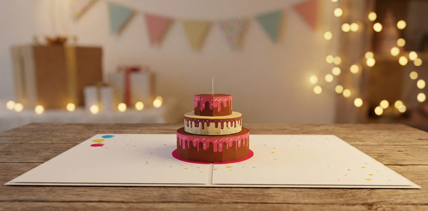 Birthday Cake Pop-Up Card