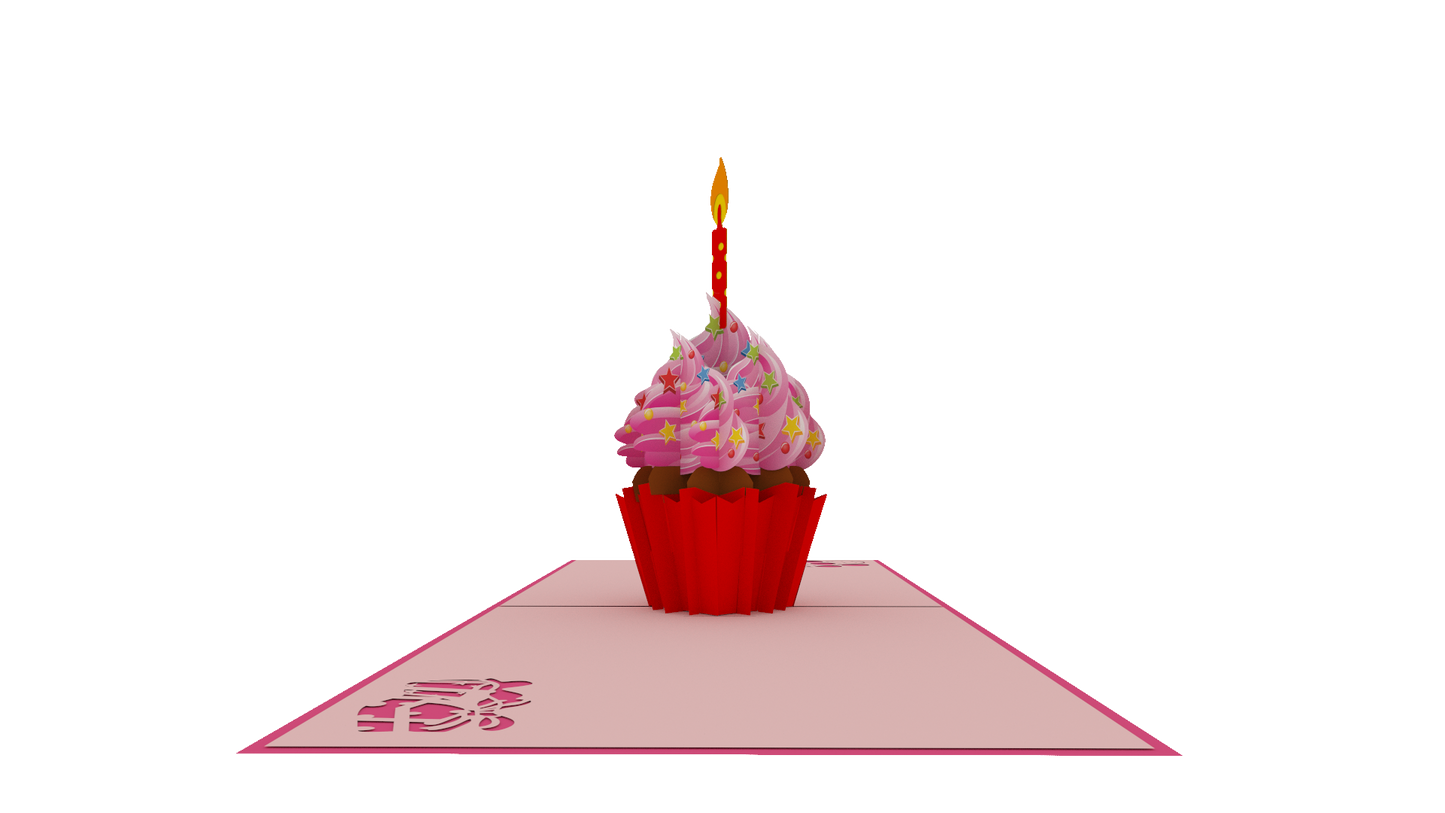 Birthday Cupcakes Pop-Up Card