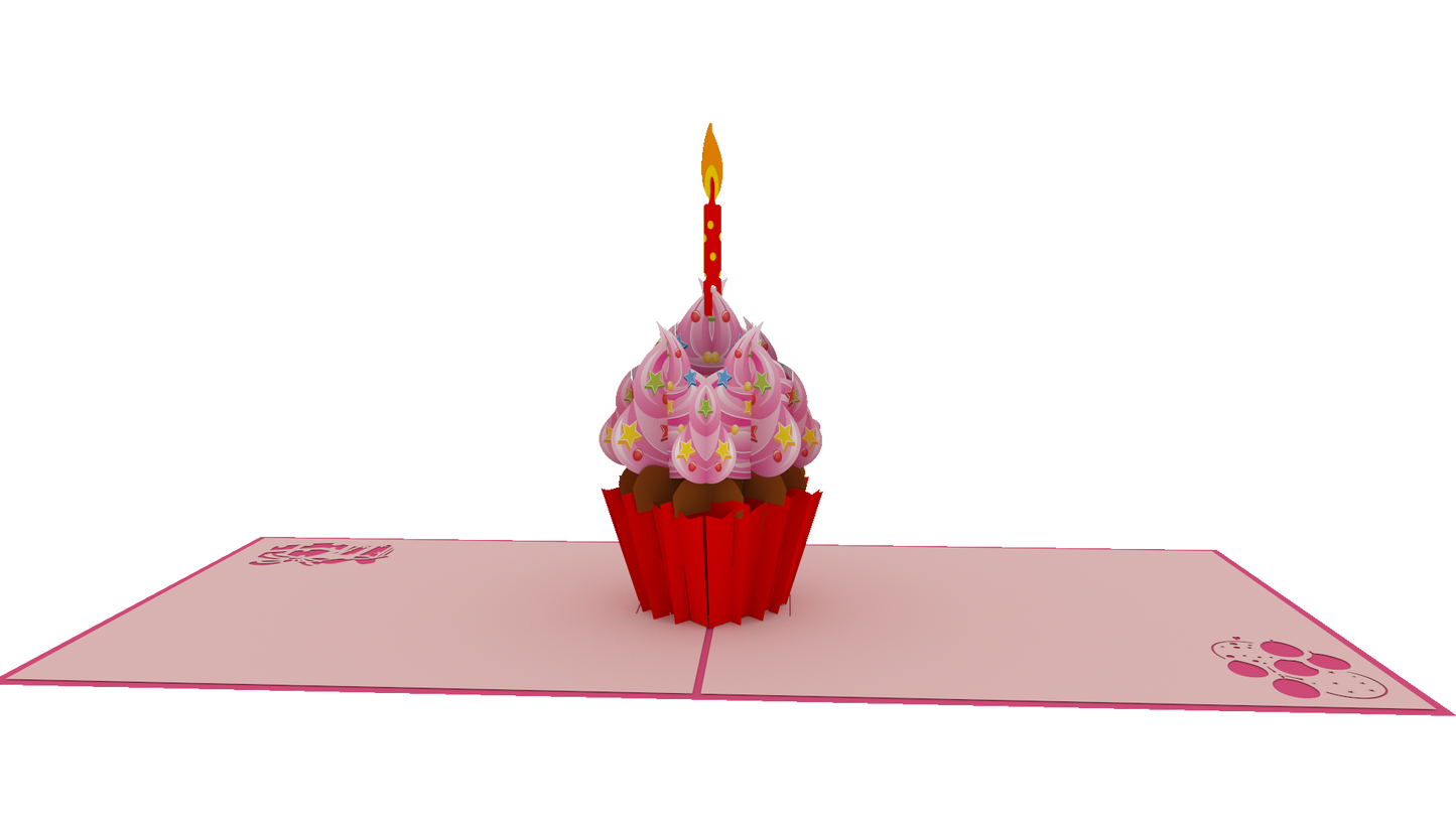 Birthday Cupcakes Pop-Up Card