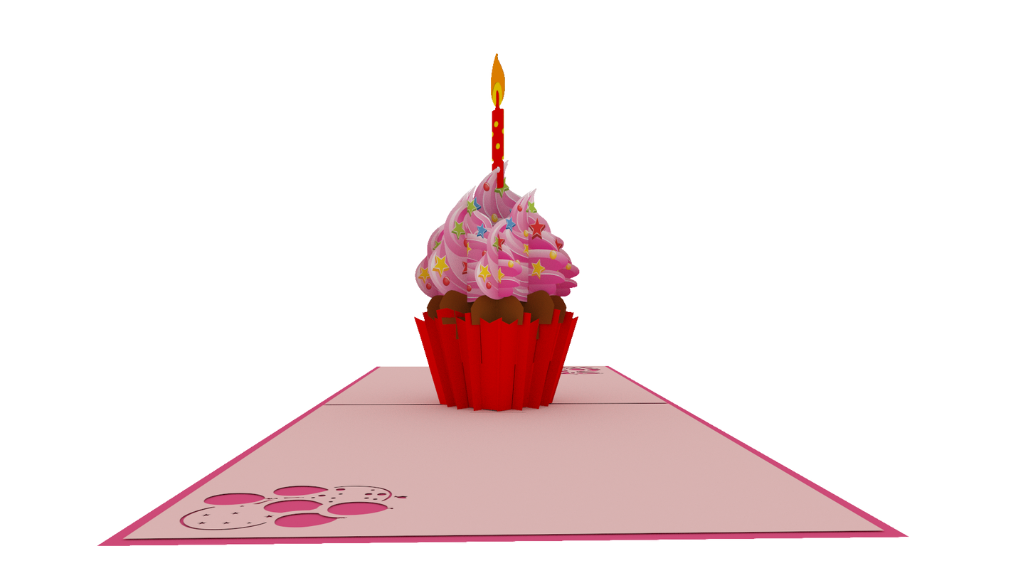 Birthday Cupcakes Pop-Up Card
