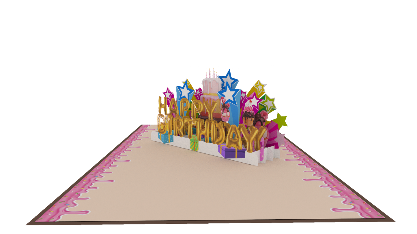 Birthday Star Pop-Up Card