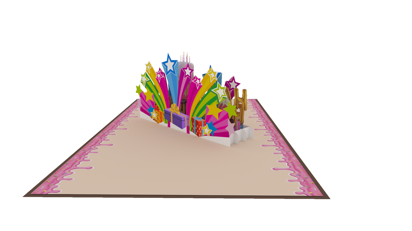 Birthday Star Pop-Up Card
