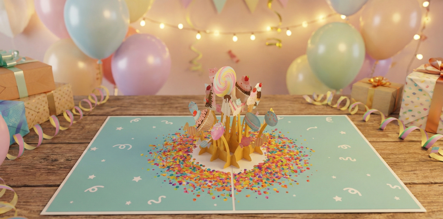 Birthday Sweet Pop-Up Cards