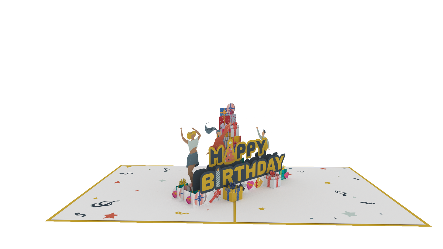 Birthday Celebration Pop-Up Card