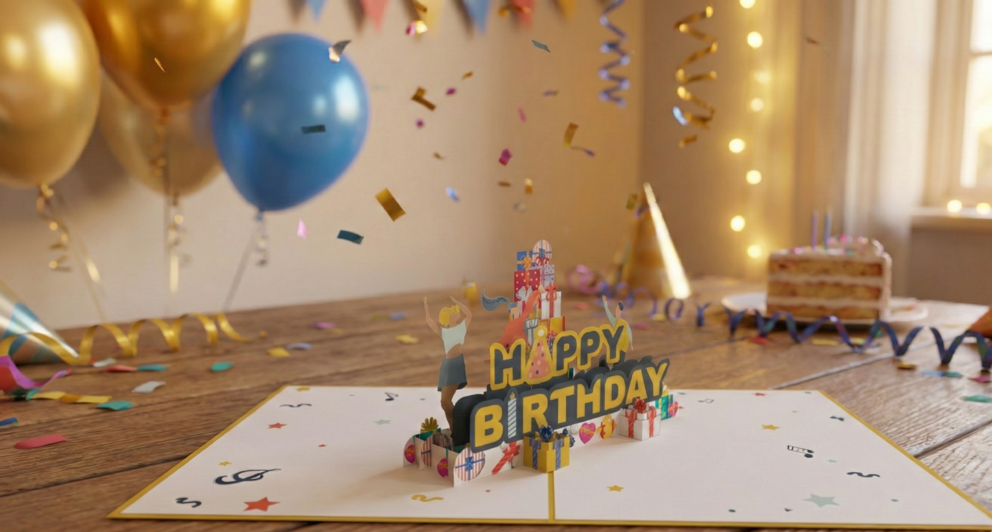 Birthday Celebration Pop-Up Card