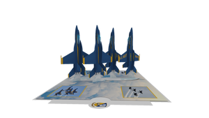 Blue Angels  Back To Back Pass 3D Pop Up Card