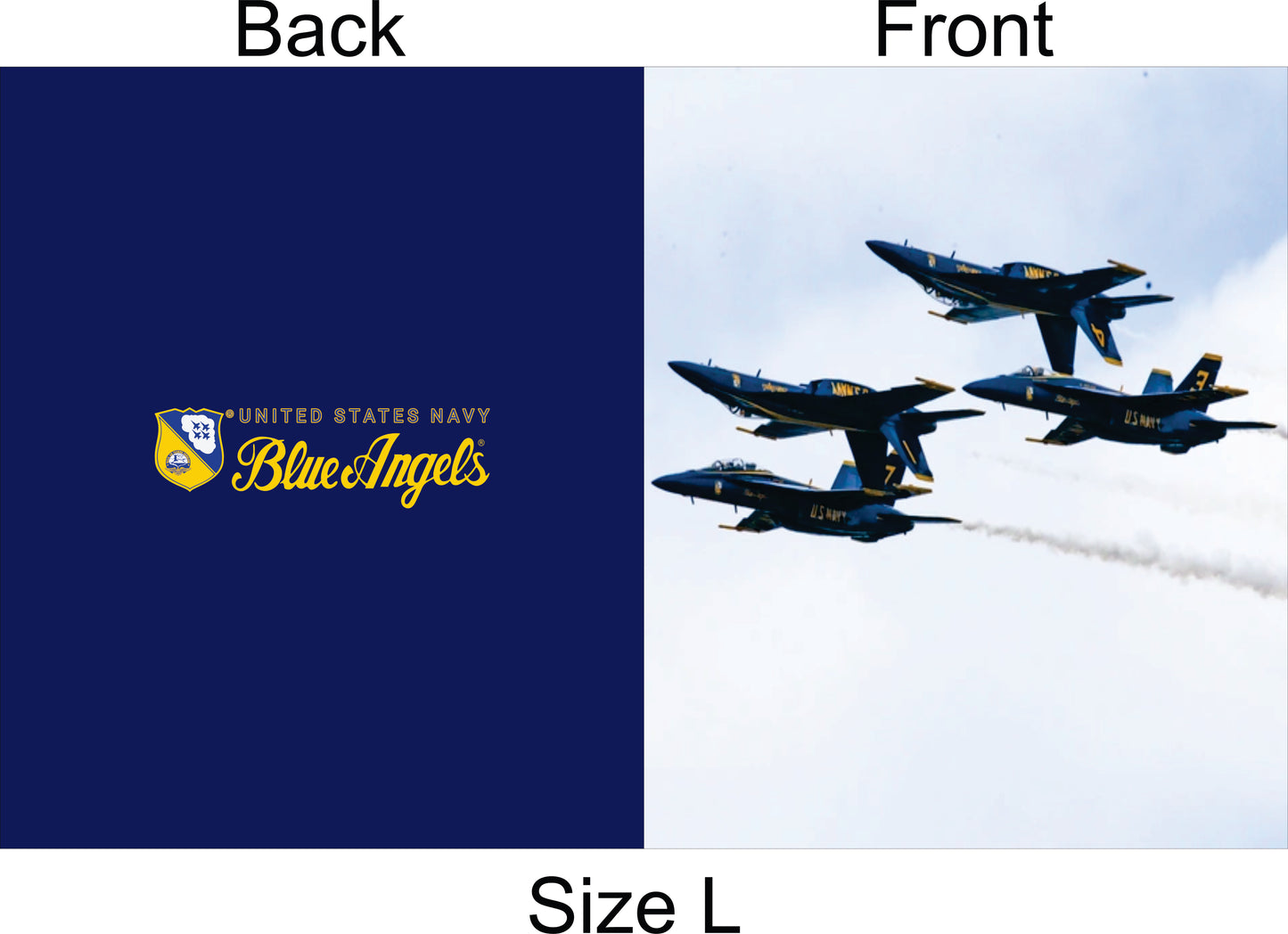 Blue Angels  Back To Back Pass Pop-Up Card