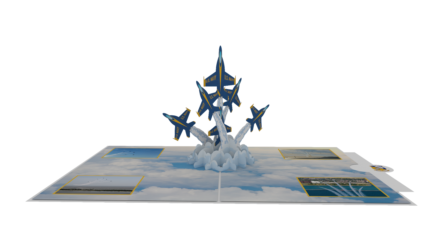 Blue Angels  Delta Breakout Pop-Up Card