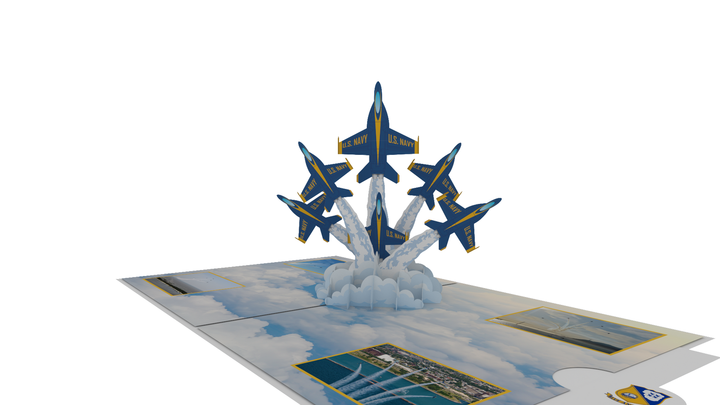 Blue Angels  Delta Breakout Pop-Up Card