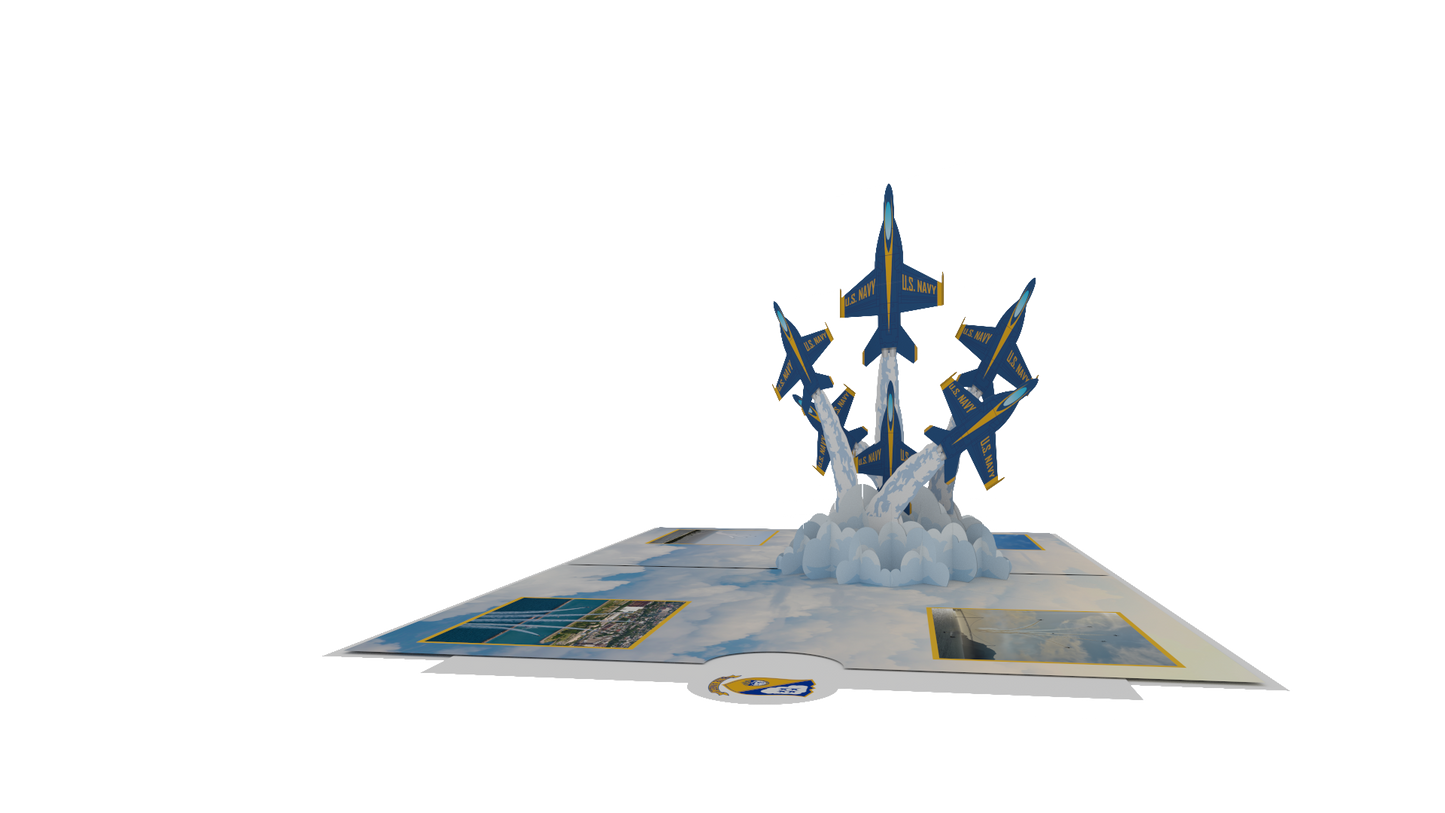 Blue Angels  Delta Breakout Pop-Up Card