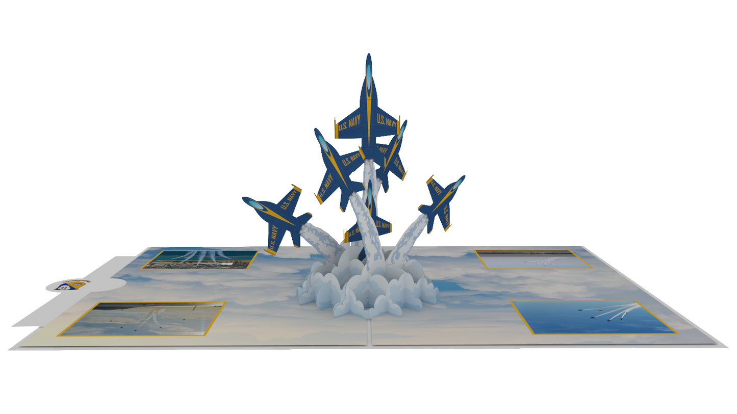 Blue Angels  Delta Breakout Pop-Up Card