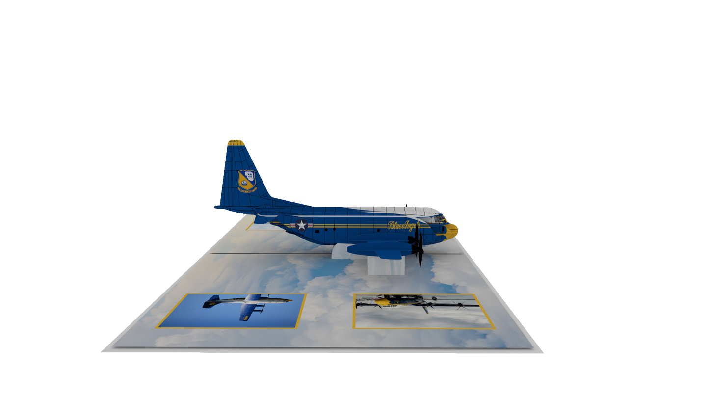 Blue Angels Fat Albert Pop-Up Card