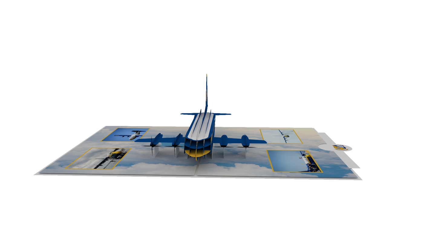 Blue Angels Fat Albert Pop-Up Card