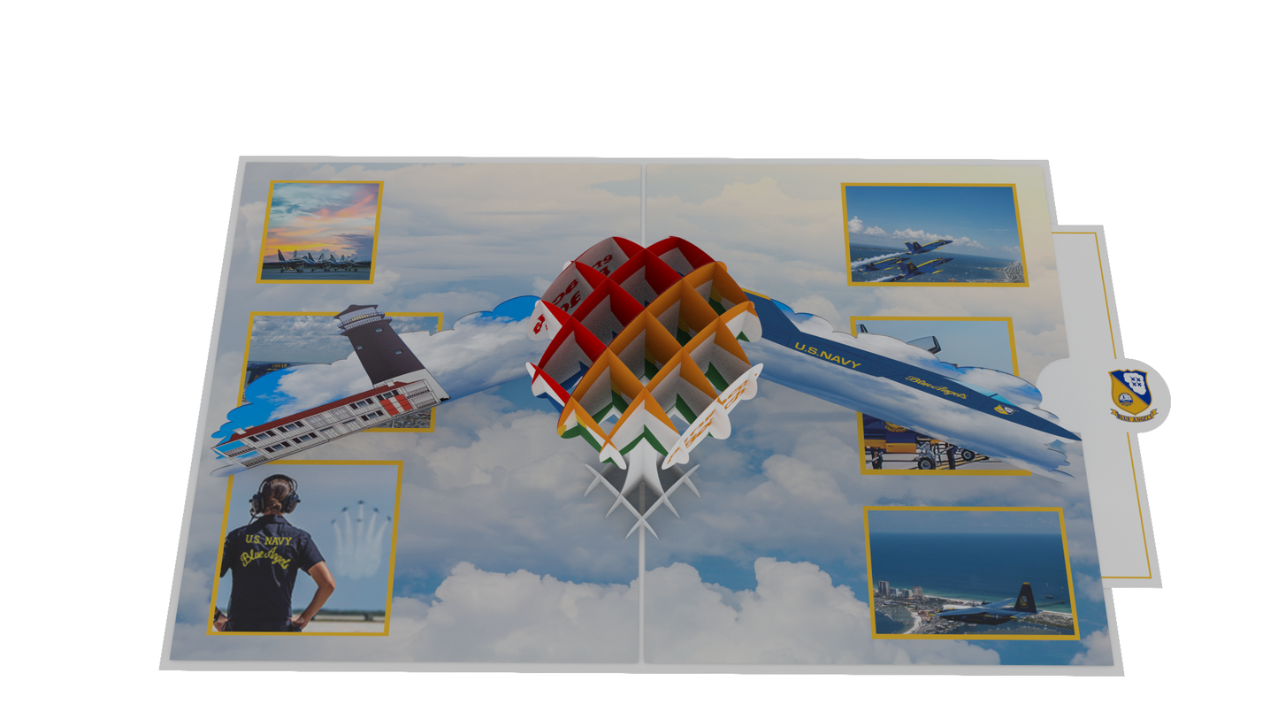 Blue Angels  Pensacola Pop-Up Card