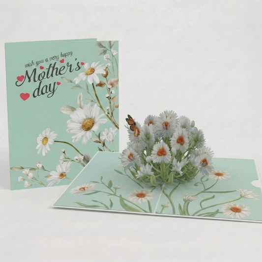 Mother's Day Daisies Pop Up Card