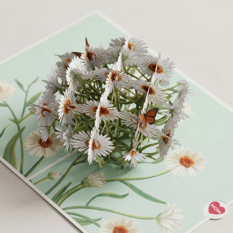 Mother's Day Daisies Pop Up Card