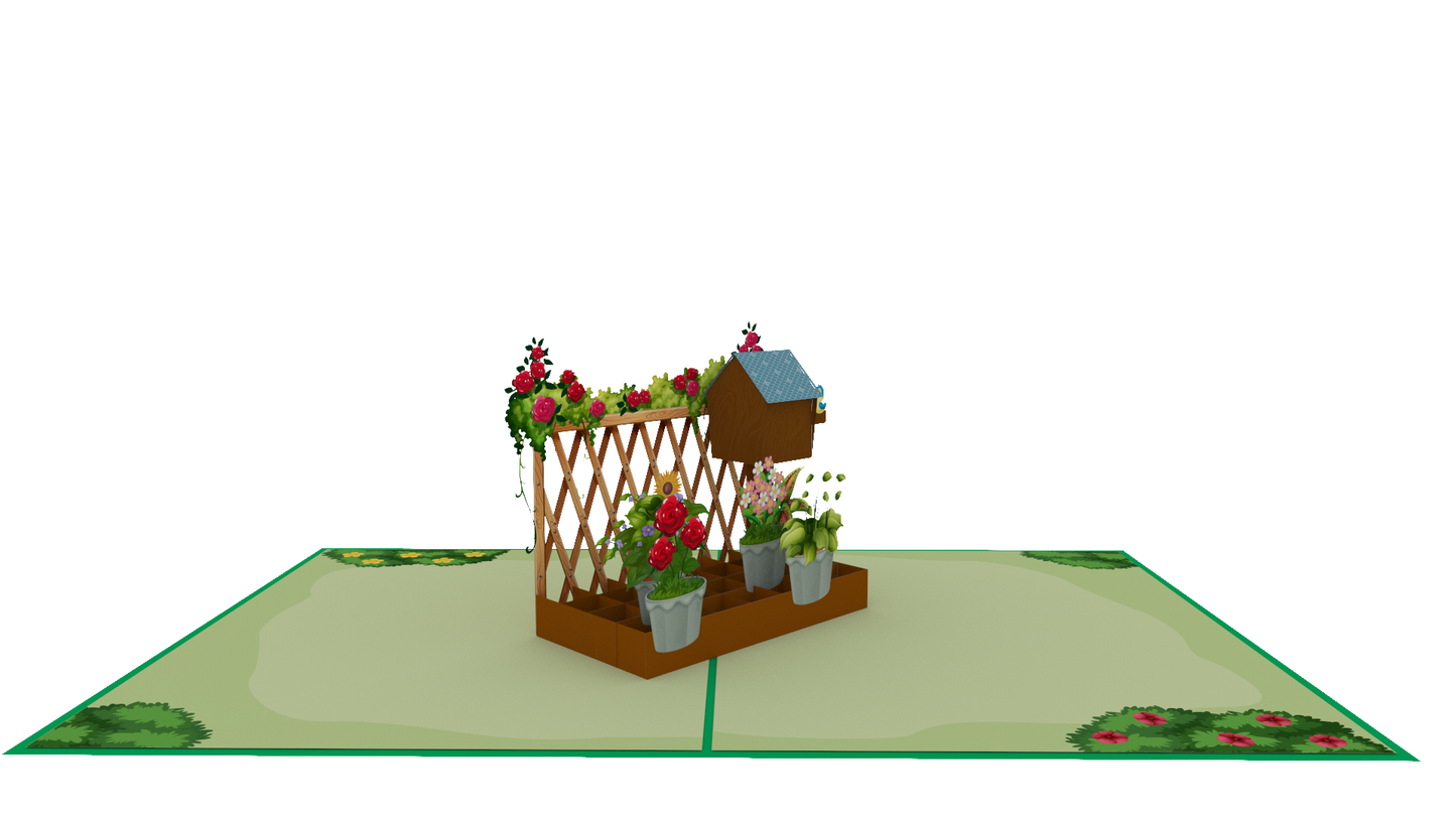 Flower Garden  Pop-Up Card