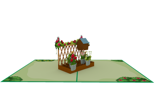 Flower Garden  Pop-Up Card