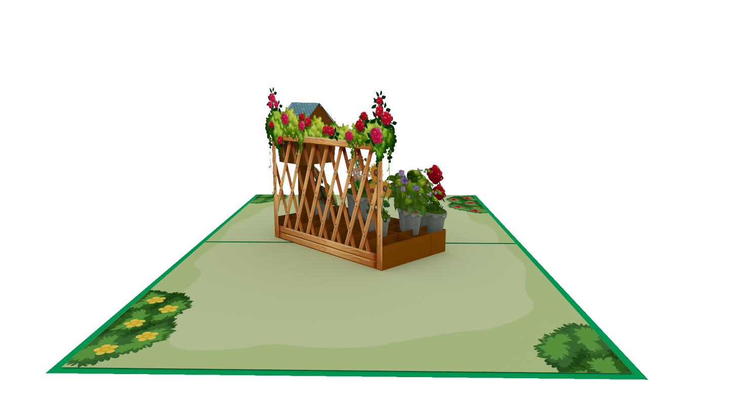 Flower Garden  Pop-Up Card