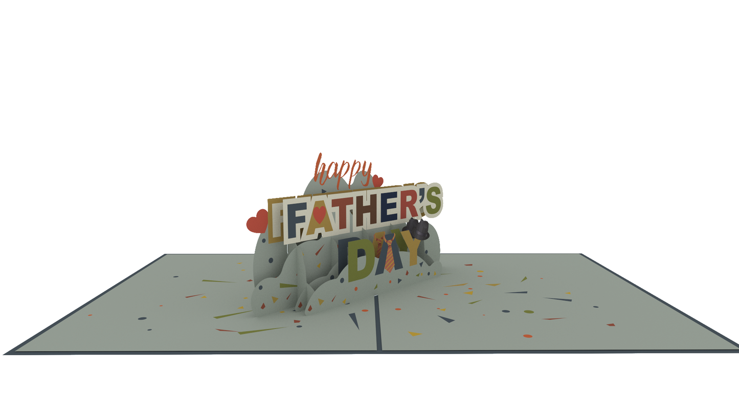 Happy Father's Day Pop-Up Card