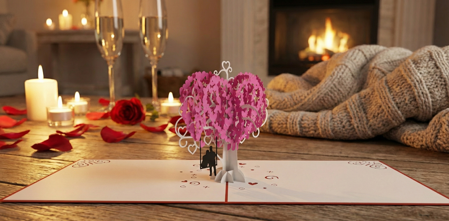 Tree of Hearts Pop-Up Card