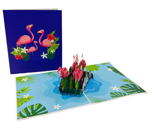 Flamingo Pop-Up Card