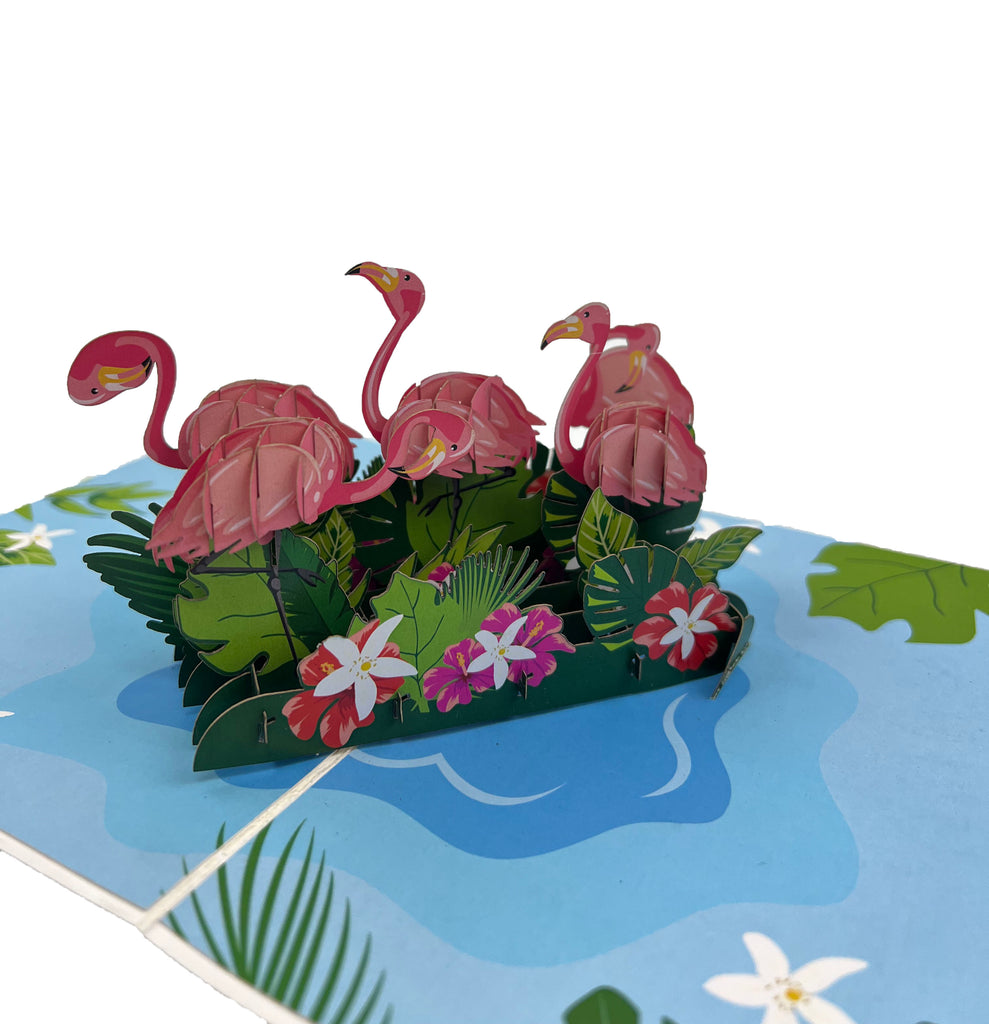 Flamingo Pop-Up Card