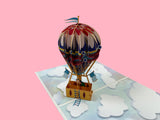 Heart Air Balloon Pop-Up Card