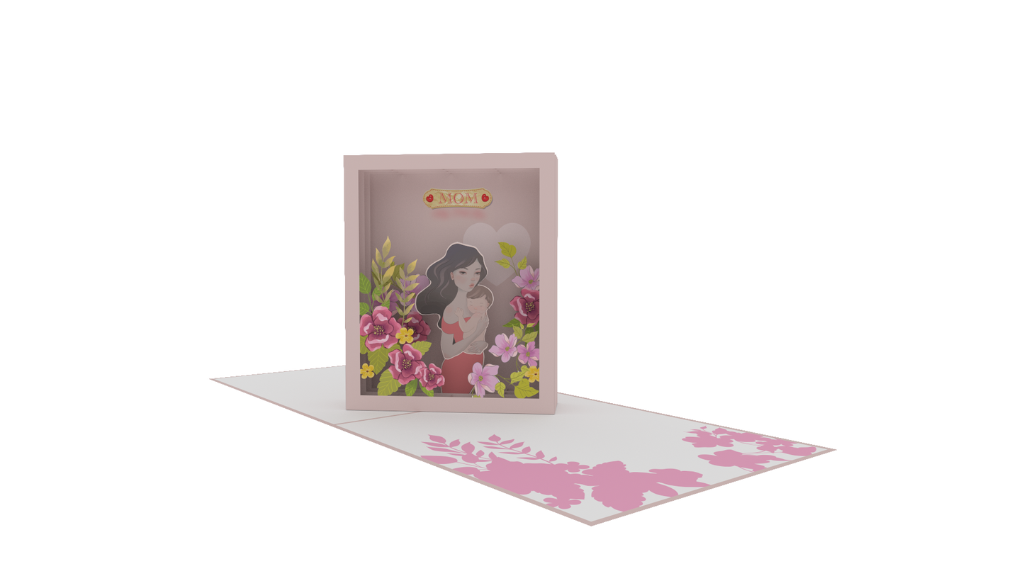 Mom My First Love Pop-Up Card