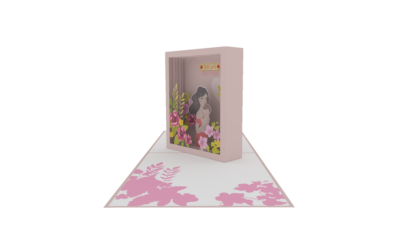 Mom My First Love Pop-Up Card