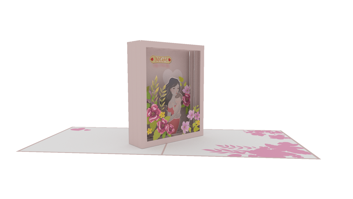Mom My First Love Pop-Up Card