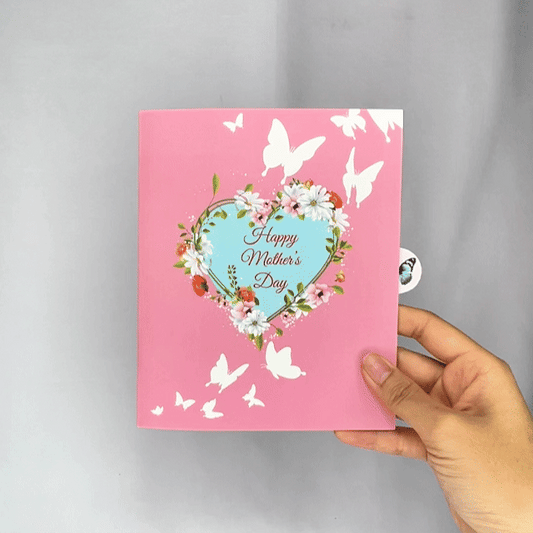 "I Love You" Mother's Day Heart Card
