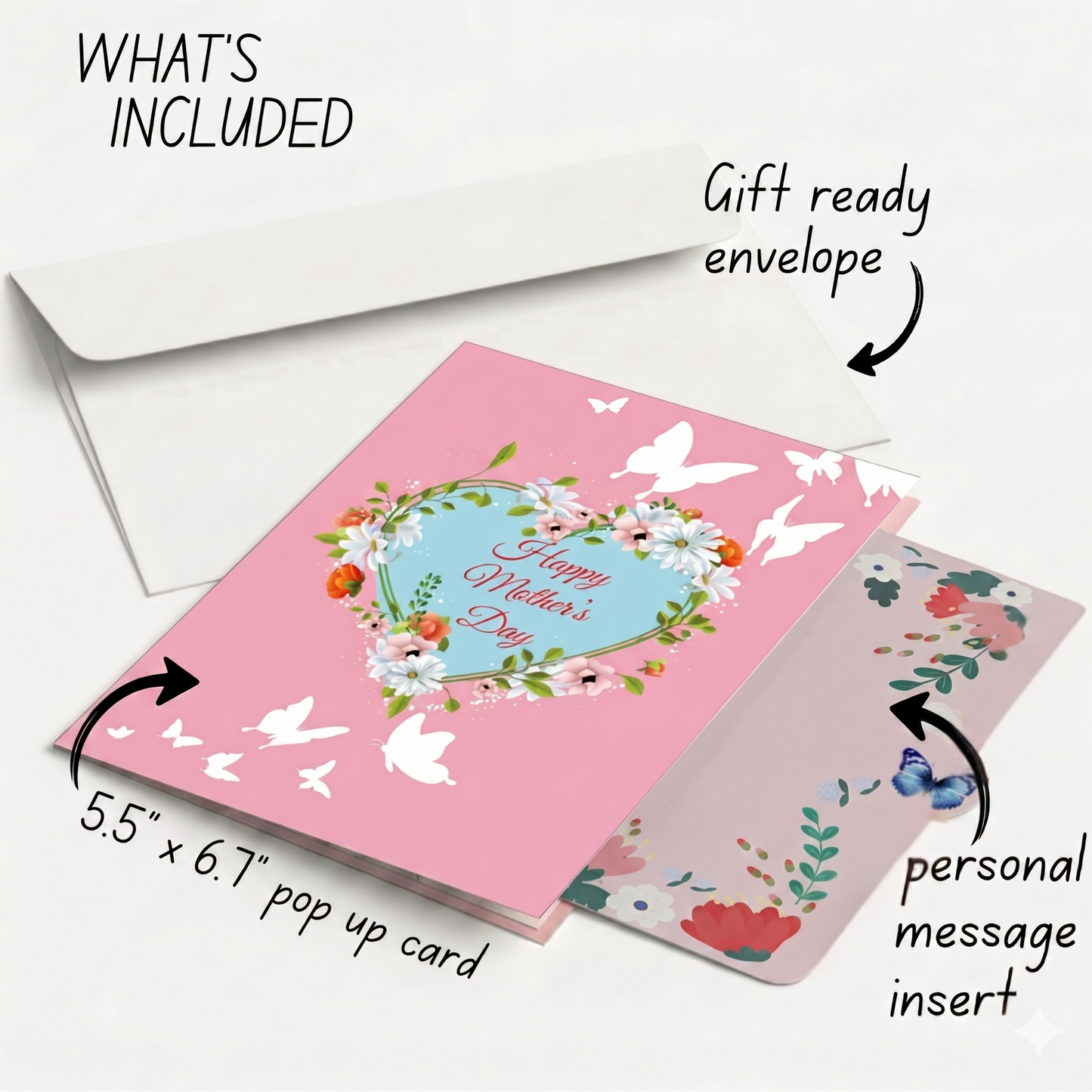 "I Love You" Mother's Day Heart Card