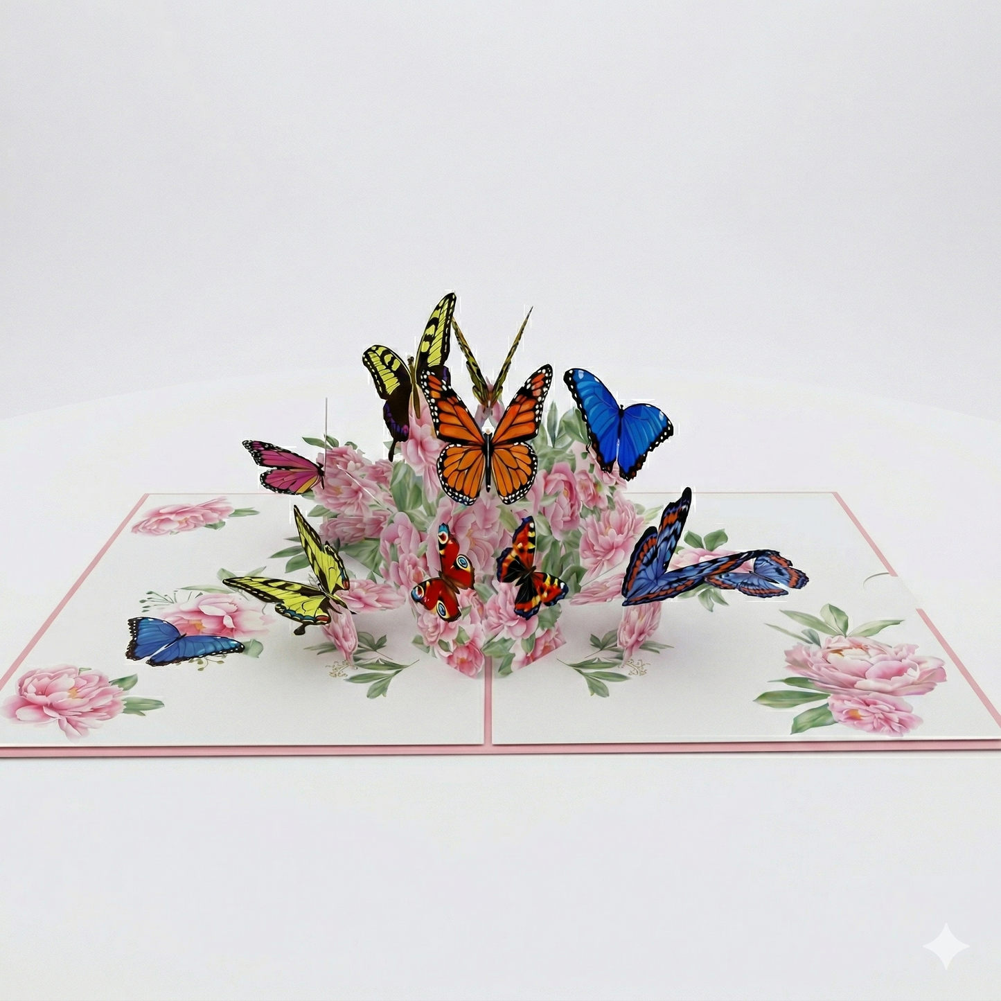 Peonies & Butterflies Pop-Up Card