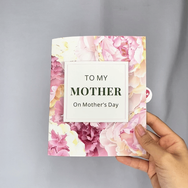 Peony "To My Mother" Mother's Day Pop Up Card